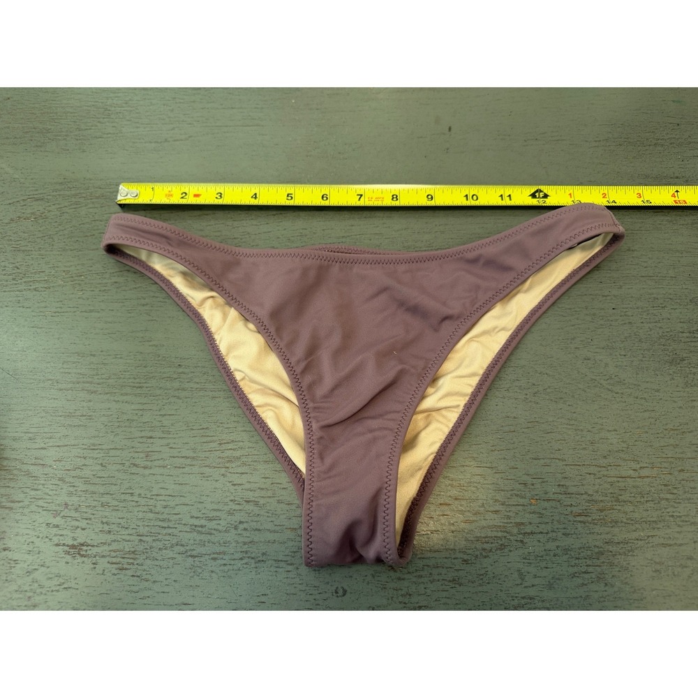 Shade & Shore Mauve Purple Bikini Bottom Low Rise Swim Small